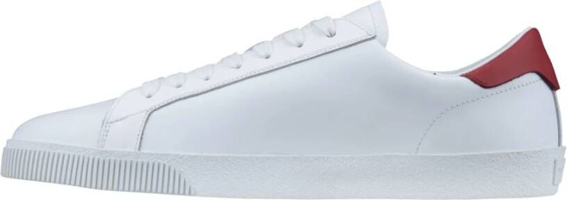 Dsquared2 Leren Vetersneakers Icon Brand White Heren