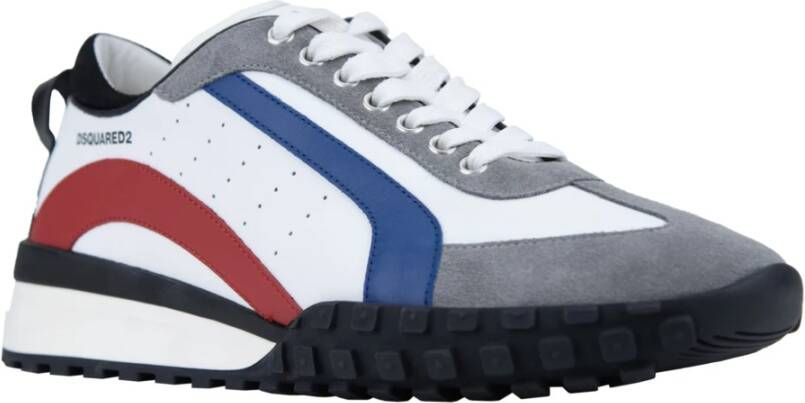 Dsquared2 Leren Vetersneakers met Suède Multicolor Heren