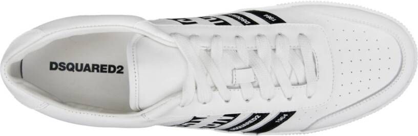 Dsquared2 Leren Vetersneakers White Heren