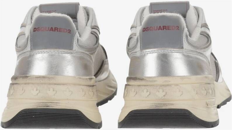 Dsquared2 Logo Mesh Leren Sneakers