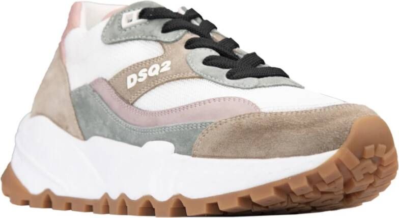 Dsquared2 Multicolor Leren Sneakers met Logo Print Multicolor Dames