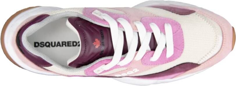 Dsquared2 Multicolor Leren Sneakers met Logo Print Multicolor Dames
