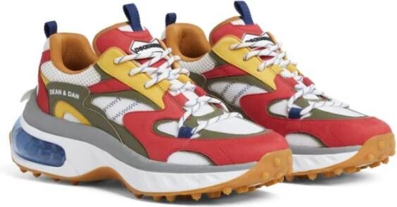 Dsquared2 Multicolor Panel Sneakers met Mesh Design Multicolor Heren