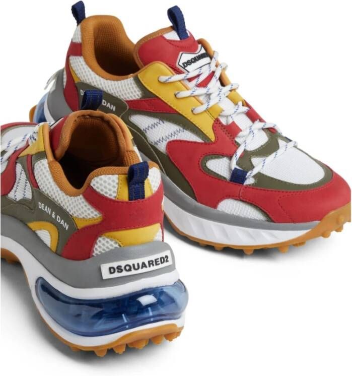 Dsquared2 Multicolor Panel Sneakers met Mesh Design Multicolor Heren
