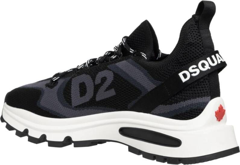 Dsquared2 Multicolor Vetersluiting Sneakers Black Heren