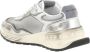 Dsquared2 Retro Vintage Panel Sneakers met Gestructureerde Zool White Heren - Thumbnail 8
