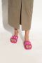 Dsquared2 Rubberen slippers met logo Roze Dames - Thumbnail 2