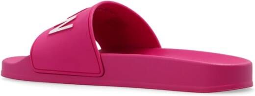 Dsquared2 Rubberen slippers met logo Roze Dames