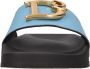 Dsquared2 Slides With Logo Blauw Dames - Thumbnail 5