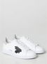 Dsquared2 Leren Veterschoenen met Esdoornblad Detail White Heren - Thumbnail 6