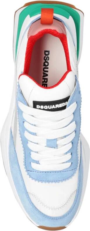 Dsquared2 Multicolor Slash Sneakers Wit Dames