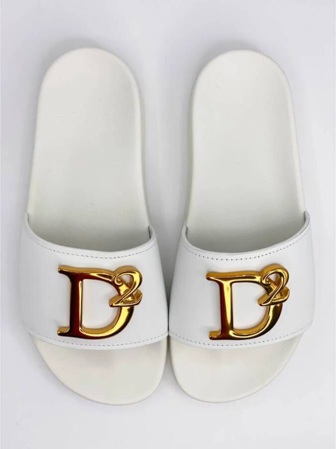 Dsquared2 Modieuze Witte Sandalen Wit Dames