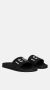 Dsquared2 Zwarte rubberen slippers Stijlvol en comfortabel Zwart - Thumbnail 13