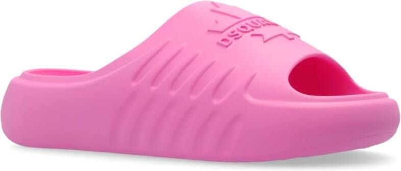 Dsquared2 Slides met logo Pink Dames