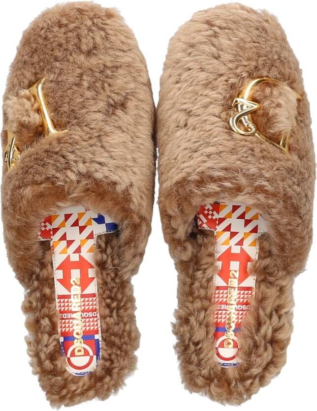 Dsquared2 Slippers Beige Dames