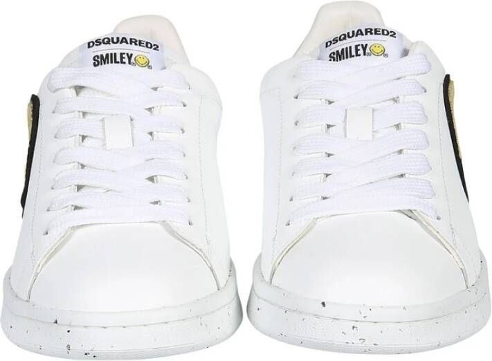 Dsquared2 Smiley Bypell Boxer Sneakers Wit Dames
