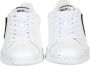 Dsquared2 Witte Leren Sneakers met Smiley Patch White - Thumbnail 2