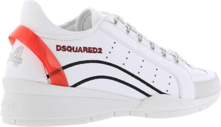 Dsquared2 Luxe leren sneakers voor vrouwen Wit Dames