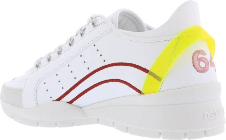 Dsquared2 Luxe Leren Sneakers Wit Dames