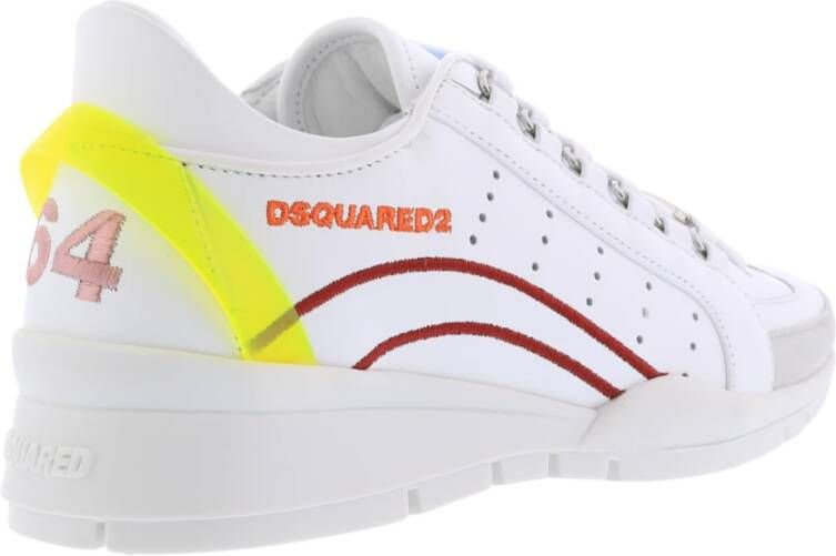 Dsquared2 Luxe Leren Sneakers Wit Dames