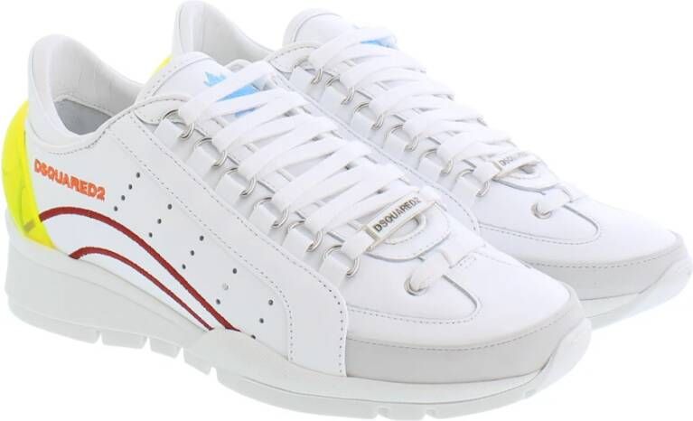 Dsquared2 Luxe Leren Sneakers Wit Dames