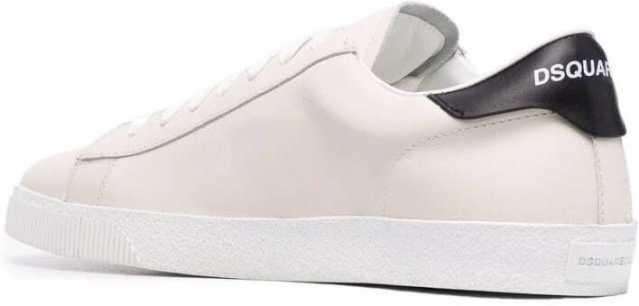 Dsquared2 Leren sneakers voor heren Beige Heren