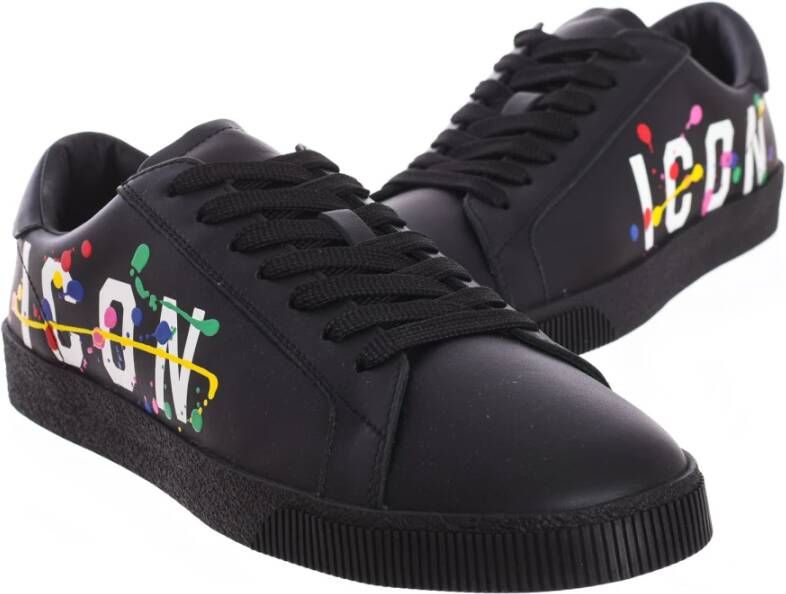 Dsquared2 Lage-top Sportieve Sneakers Black Heren