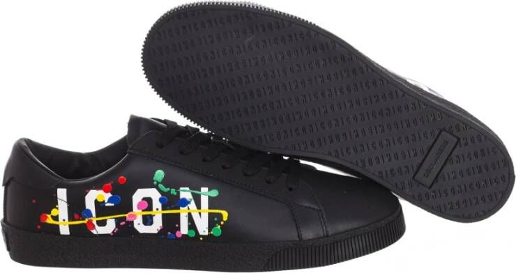 Dsquared2 Lage-top Sportieve Sneakers Black Heren