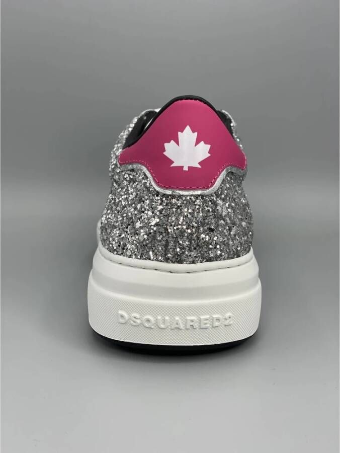 Dsquared2 Glitter Sneakers Zilver 36 Grijs Dames