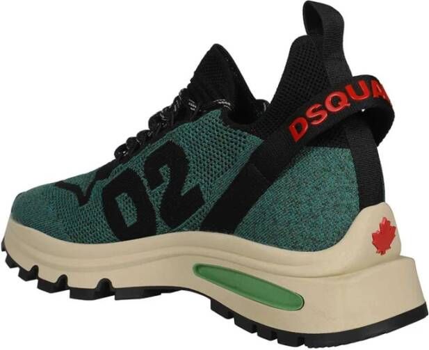 Dsquared2 Stijlvolle Scarpa Sneakers voor Mannen Groen Heren