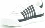Dsquared2 Witte leren sneakers met contrasterende stiksels - Thumbnail 8