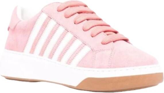 Dsquared2 Gestreepte Gomma Sneakers voor Dames Roze Dames