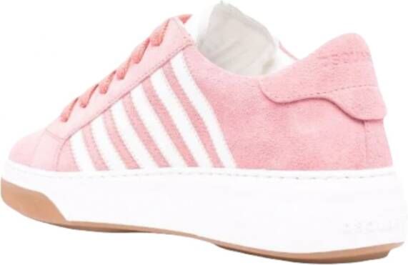 Dsquared2 Gestreepte Gomma Sneakers voor Dames Roze Dames