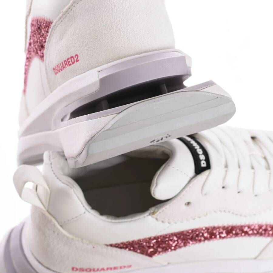 Dsquared2 Mid-Top Sportieve Sneakers White Dames