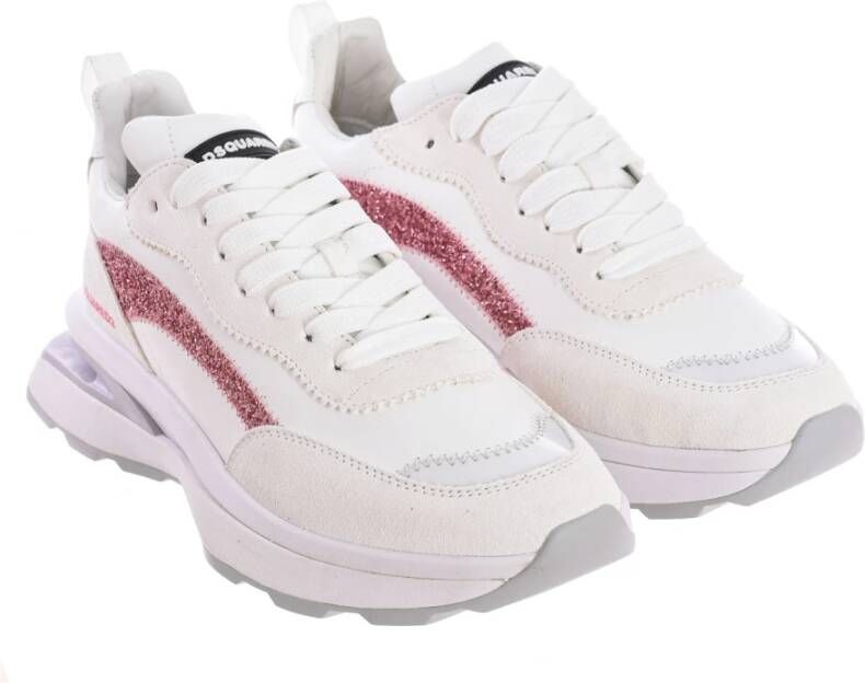 Dsquared2 Mid-Top Sportieve Sneakers White Dames
