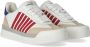 Dsquared2 New Jersey Sneakers Wit Rood Blauw Multicolor Heren - Thumbnail 10
