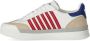 Dsquared2 Witte Sneakers Multi-Panel Design Side Stripe Multicolor Heren - Thumbnail 15