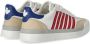 Dsquared2 New Jersey Sneakers Wit Rood Blauw Multicolor Heren - Thumbnail 4