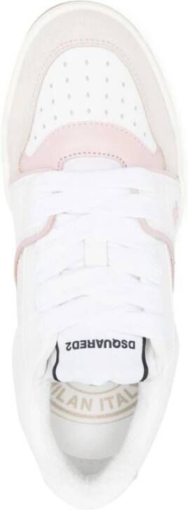 Dsquared2 Panelled Vetersneakers Wit Dames