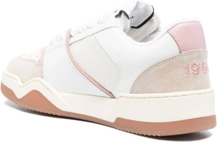 Dsquared2 Panelled Vetersneakers Wit Dames