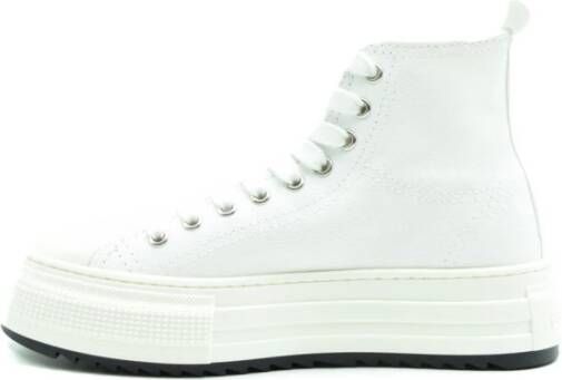Dsquared2 Trendy Dames Stoffen Sneakers Wit Dames