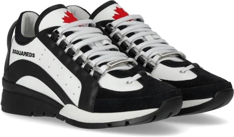 Dsquared2 Legendarische Wit Zwart Sneaker Wit Heren