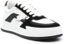 Dsquared2 Witte en Zwarte Sneakers met Rubberen Zool White Heren - Thumbnail 2