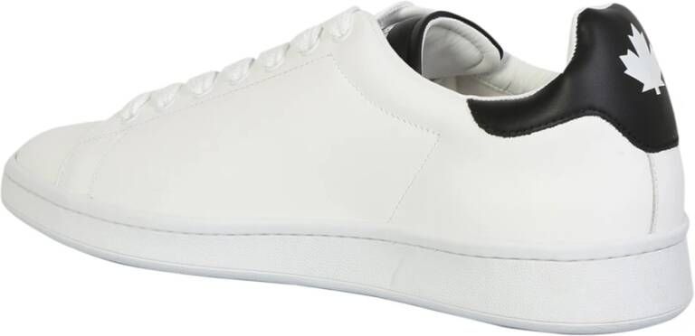 Dsquared2 Witte lage veterschoenen Wit Heren