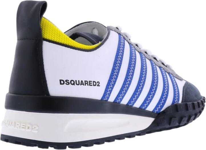 Dsquared2 Hoge leren sneakers Wit Heren