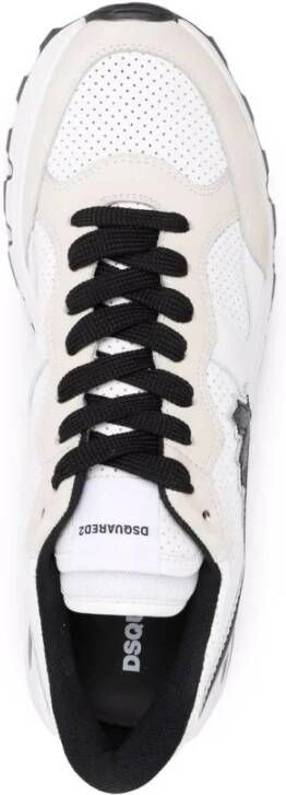Dsquared2 Suede Gym Sneakers Wit Heren