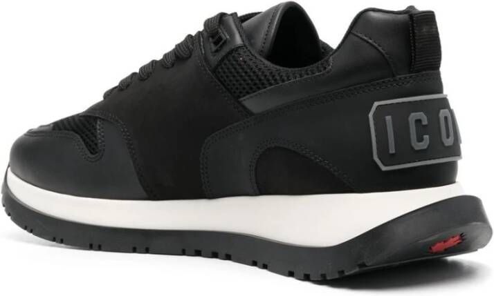 Dsquared2 Running Icon Heren Sneakers Nero Zwart Heren