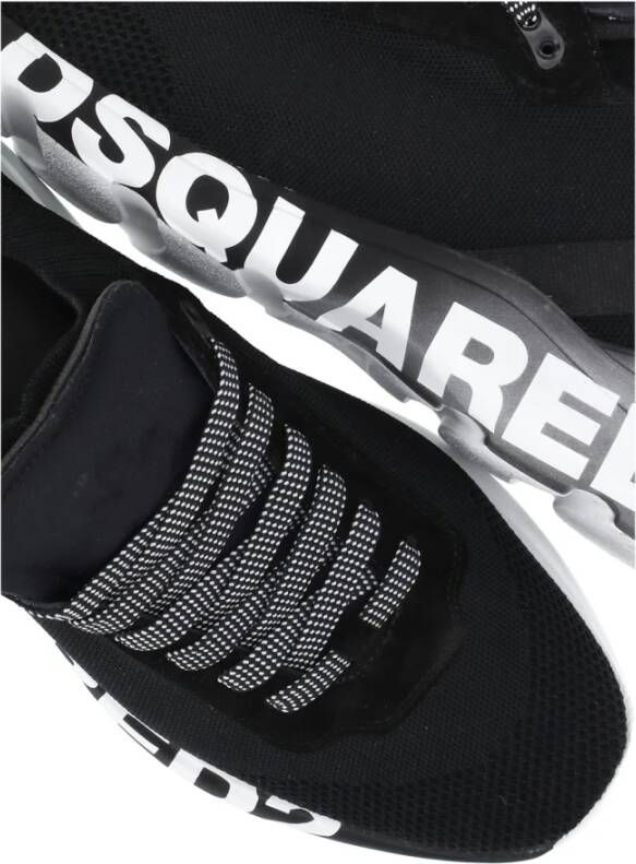 Dsquared2 Zwarte Tech Fabric Sneakers voor Heren Zwart Heren