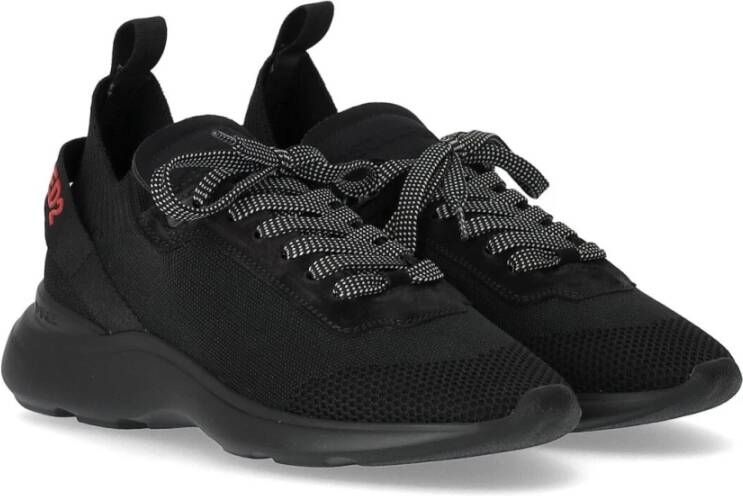 Dsquared2 Fly Zwarte Neopreen Sneaker Zwart Heren