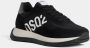 Dsquared2 nylon en suède lopende sneakers Zwart Heren - Thumbnail 14